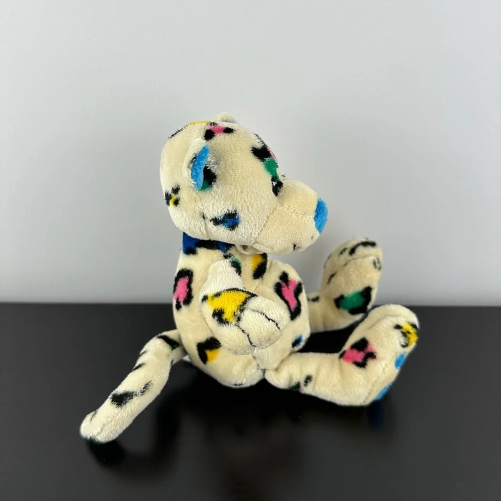 Stephan Baby Rare Spotted Leopard Cheetah 8” Plush Stuffed Animal Rattle Inside - Picture 2 of 6